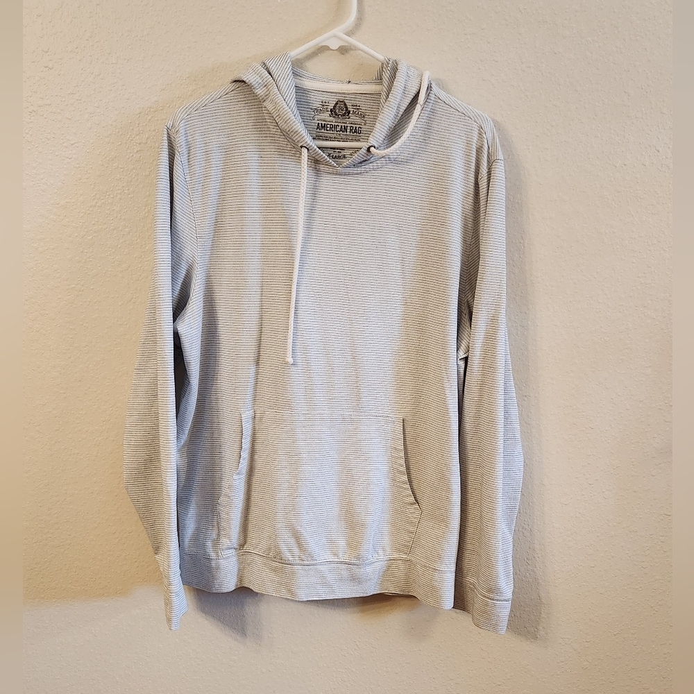 Vntg American Rag Mens Large Long Sleeve Pullover Lightweight Hoodie.